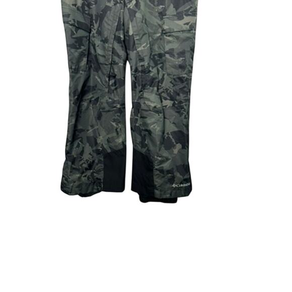 Columbia Mens Medium Camo Camouflage Snow Ski Pants Green Snowboard Winter Army - Picture 3 of 5